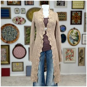 2005 Anthro “Brookside Sweater Coat” by E. Gillett